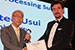 Tateo Usui, Osaka University Japan - Receiving Fray International Sustainability Award by Dr. Florian Kongoli.
